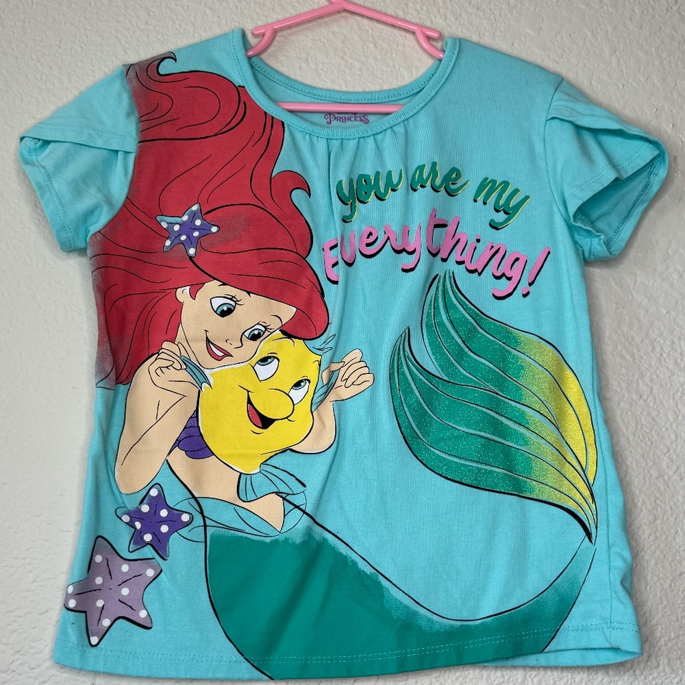 Disney's Ariel & Flounder T-Shirt, Girls, Blue